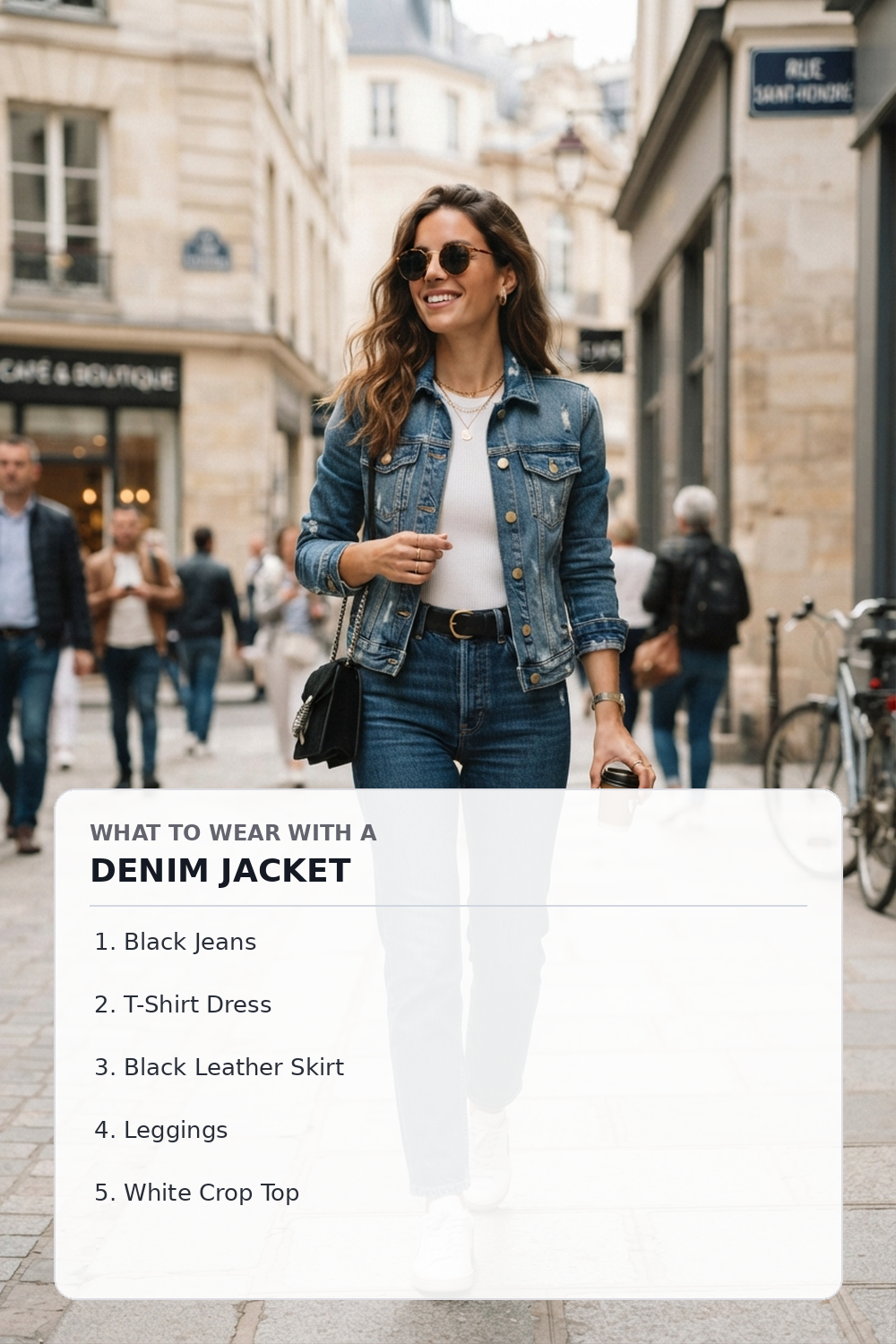 what to wear with denim jacket female outfit ideas