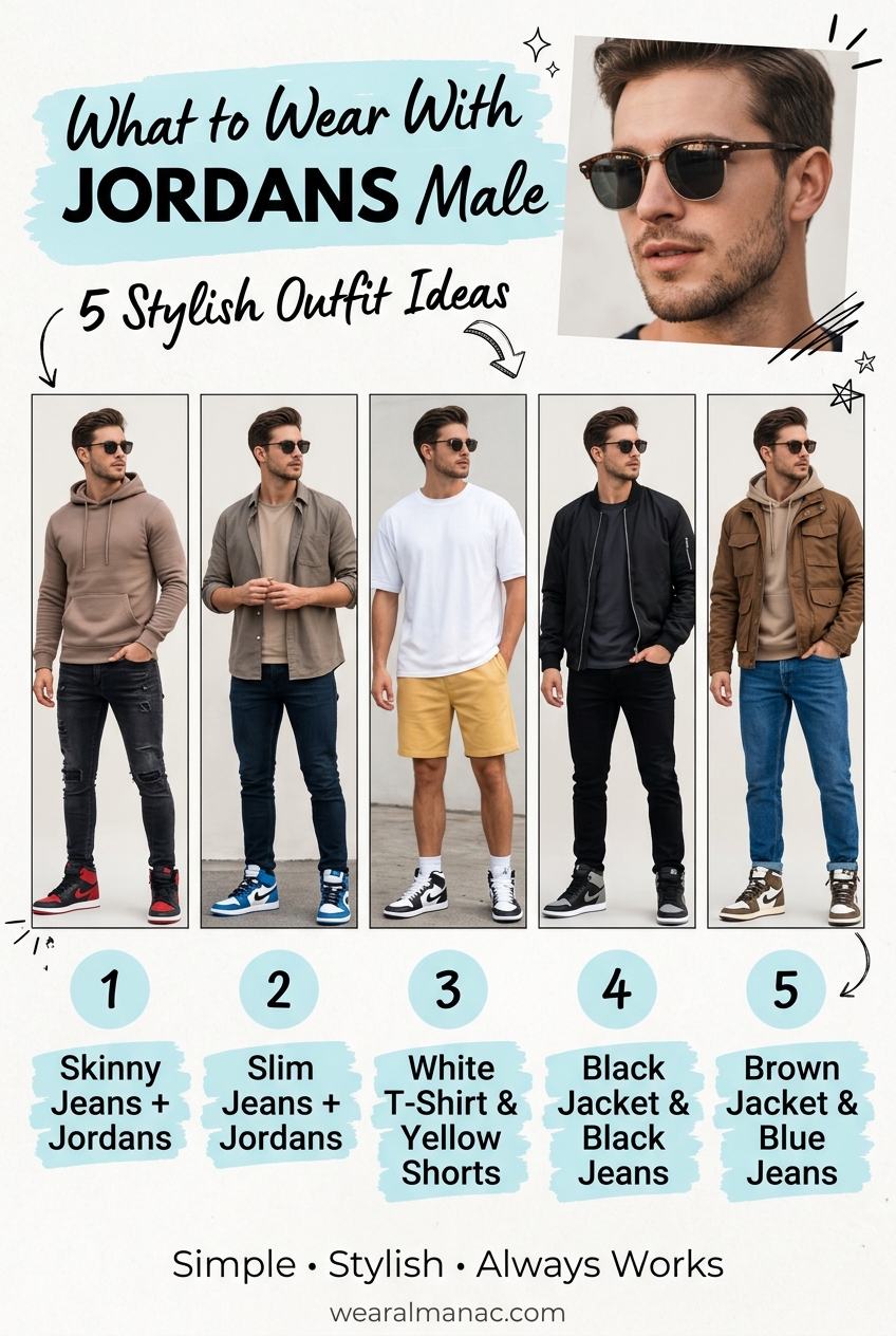 what to wear with jordans male outfit ideas