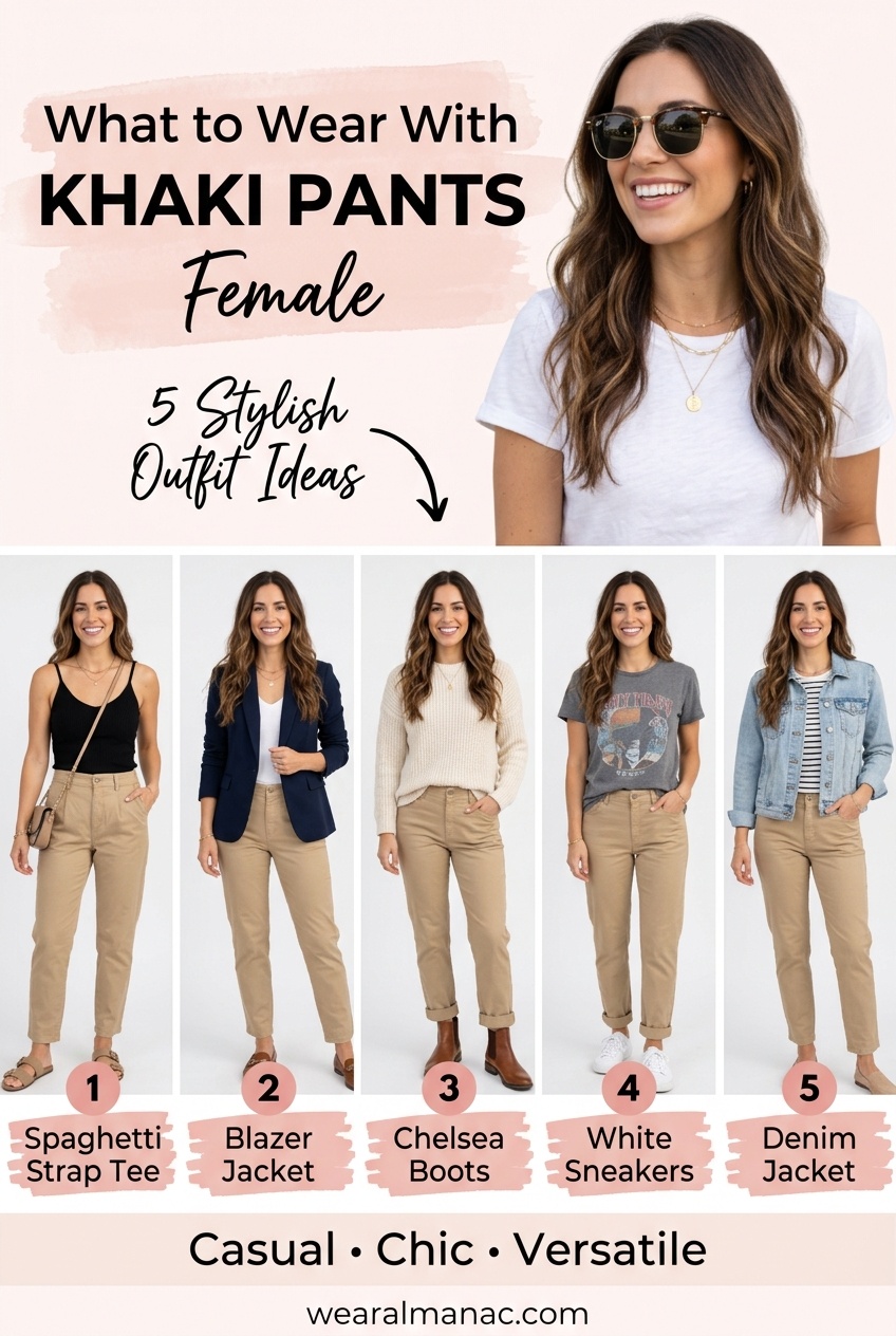 what to wear with khaki pants female outfit ideas