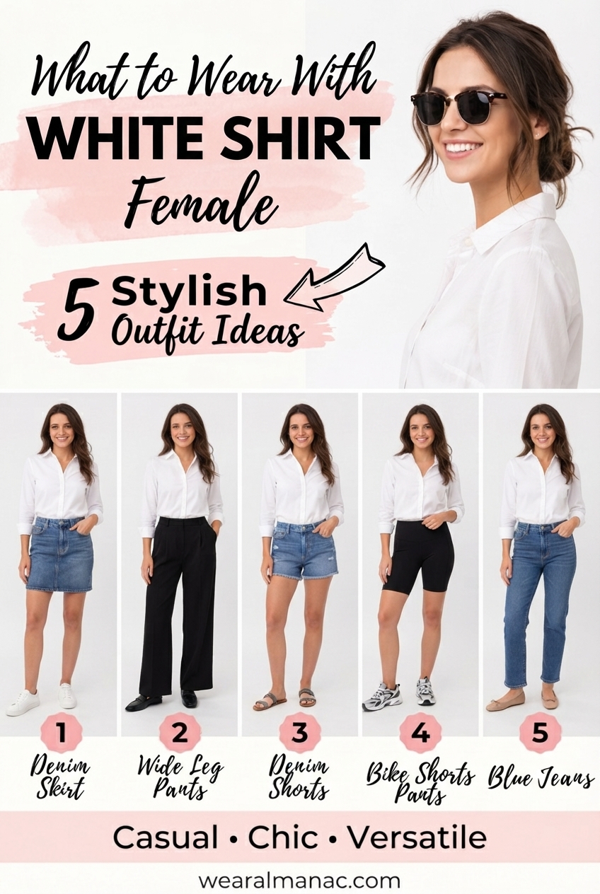 what to wear with white shirt female outfit ideas